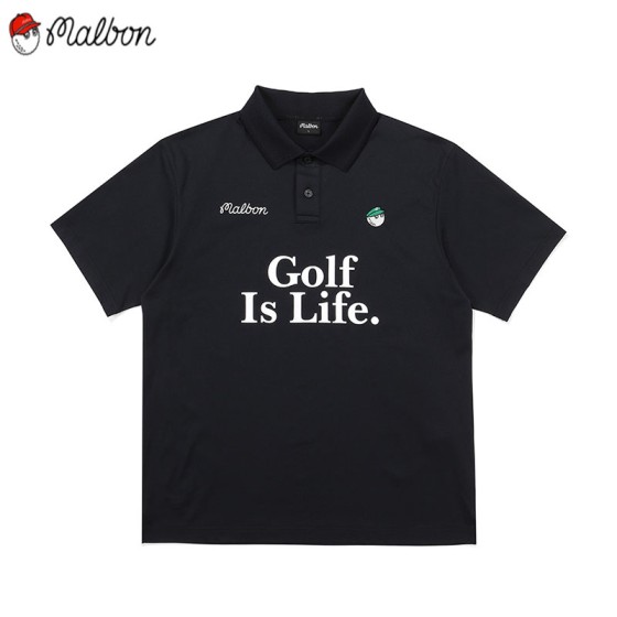 malbon 3종 남성 반팔 카라 티셔츠